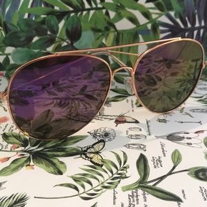 🦋Purple mirror aviator sunglasses
